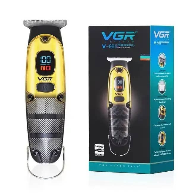 ماشین اصلاح وی جی آر مدل V-981 با تکنولوژی برش مستقیم و صفر زدن