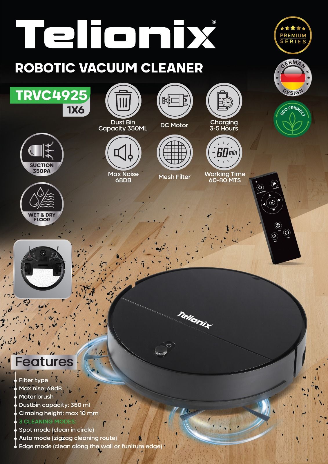 جارو روباتیک تلونیکس مدلTRVC4925