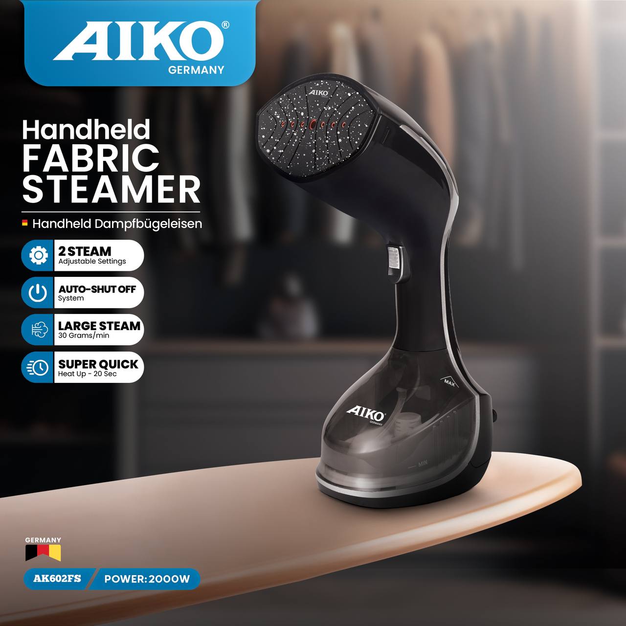 بخارگر آیکو آلمانی مدل AK602FS