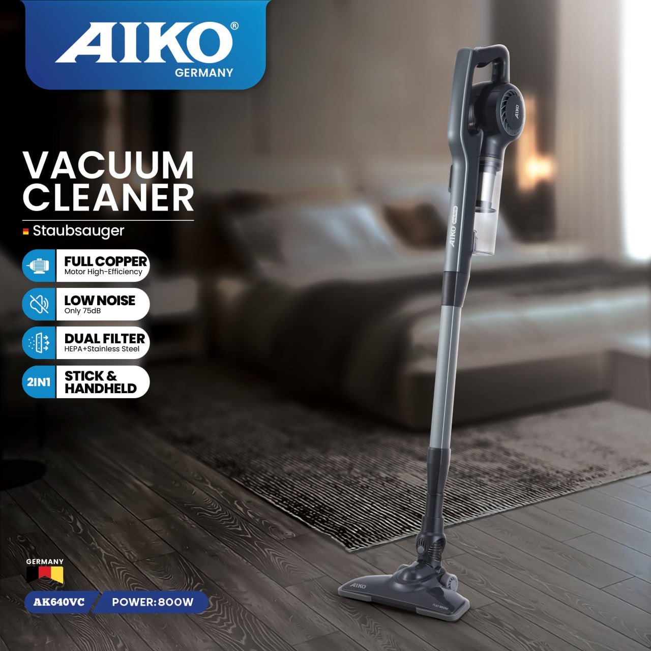 جارو ایستاده آیکو مدل AK640VC
