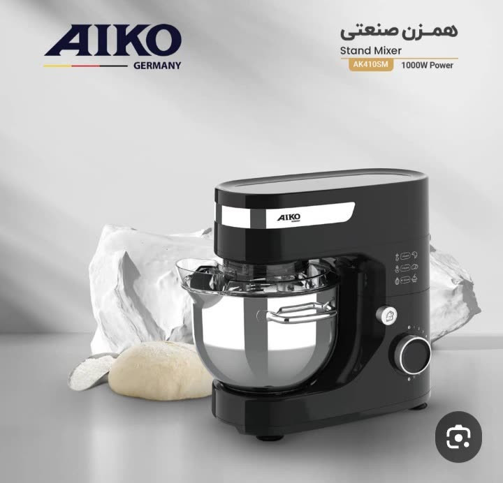 میکسر ایستاده AIKO مدل AK410SM | 1000 وات | استیل ضدزنگ