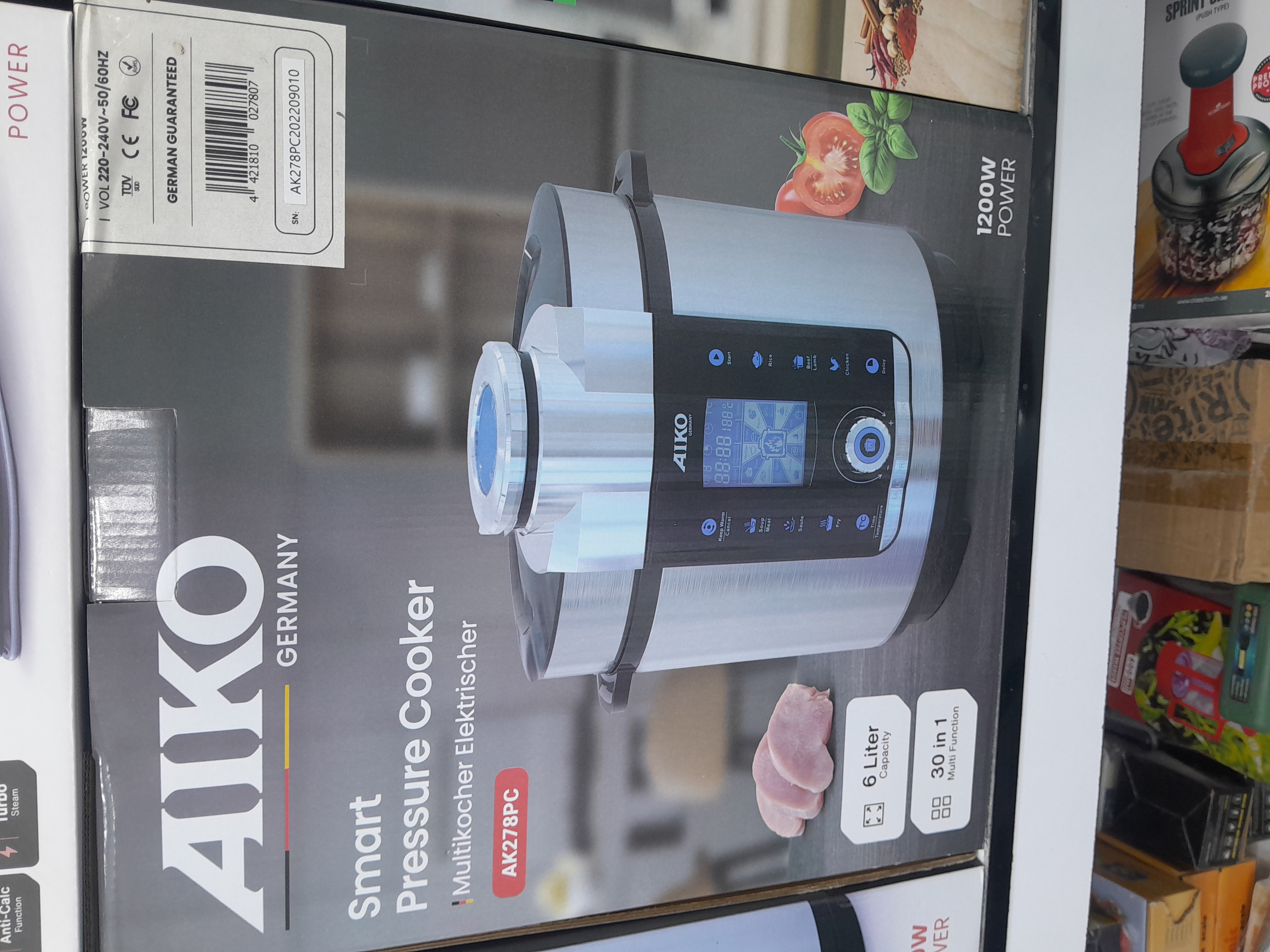 پلوپز هوشمند AIKO مدل AK278PC ظرفیت ۶ لیتر