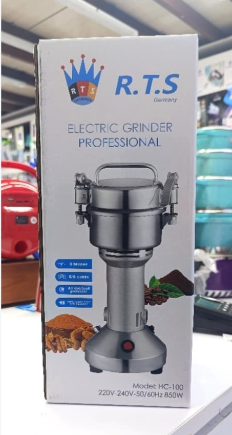 آسیاب برقی حرفه‌ای R.T.S مدل HC-100 توان 850 وات