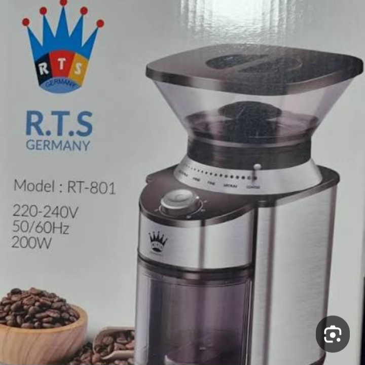آسیاب قهوه برقی R.T.S Germany مدل RT-801 توان 200 وات