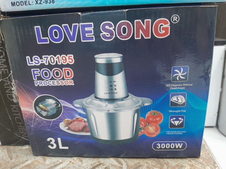 خرد کن برقی LOVE SONG مدل LS-70195 توان 3000 وات ظرفیت 3 لیتر